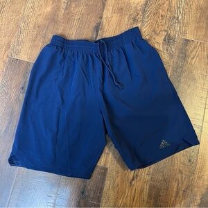 Adidas Navy Climalite Workout Shorts Size XL